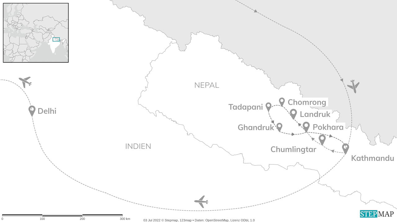 Nepal & Indien with friends: Vom Himalaya zum Taj Mahal