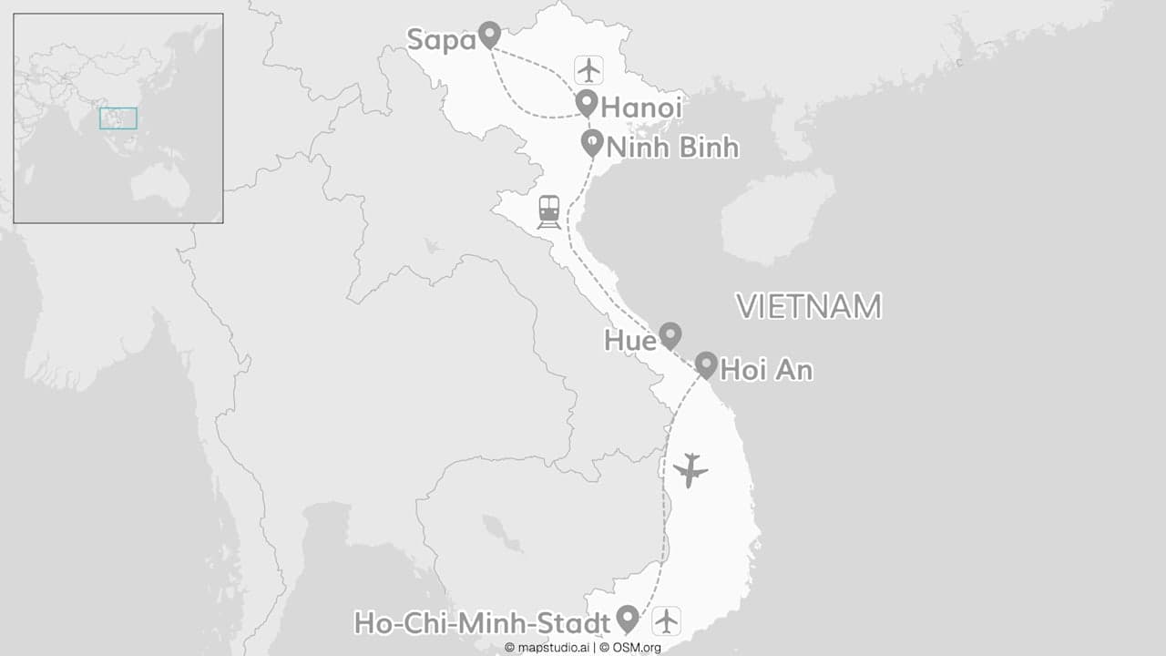 2 for 1 Vietnam: Rice & Shine von Trekking zu Drachen