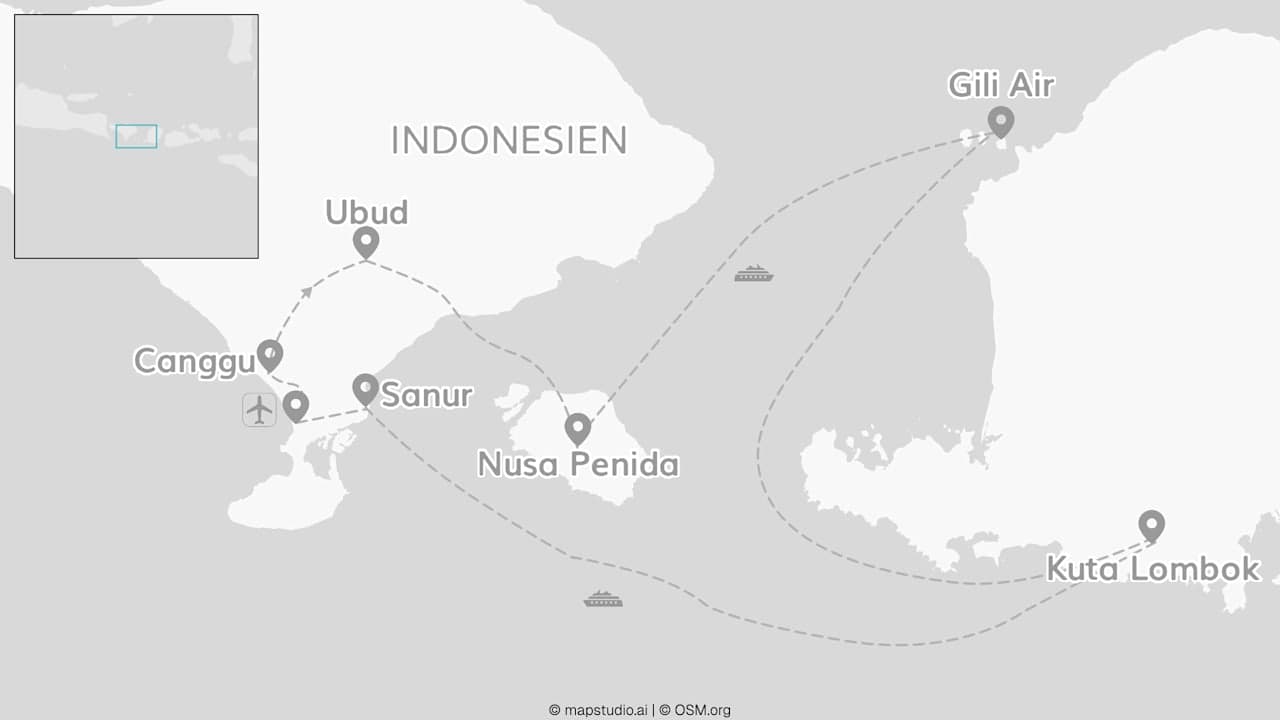 2 for 1 Bali: Inselhopping mit Nusa Penida, Gili & Lombok