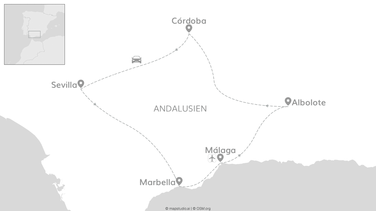 Andalusien Roadtrip: Sevilla, Córdoba & Costa del Sol