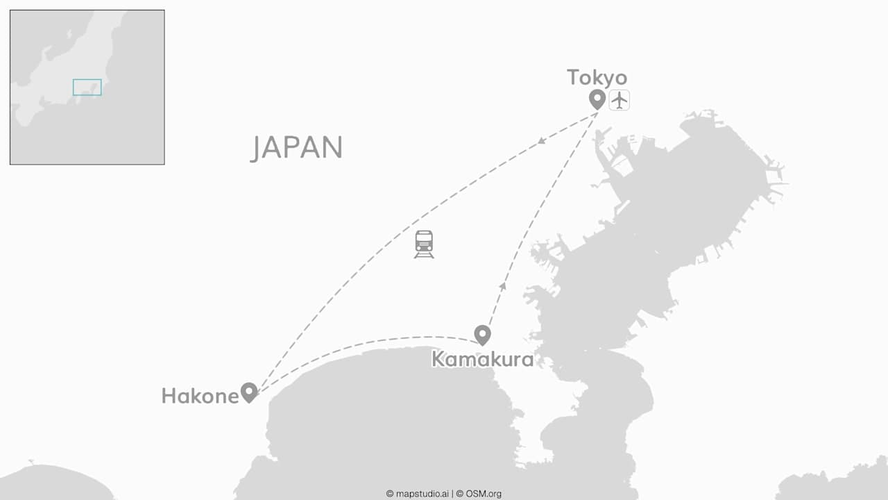 2 for 1 Japan: Fuji meets Tokyo & Kamakura