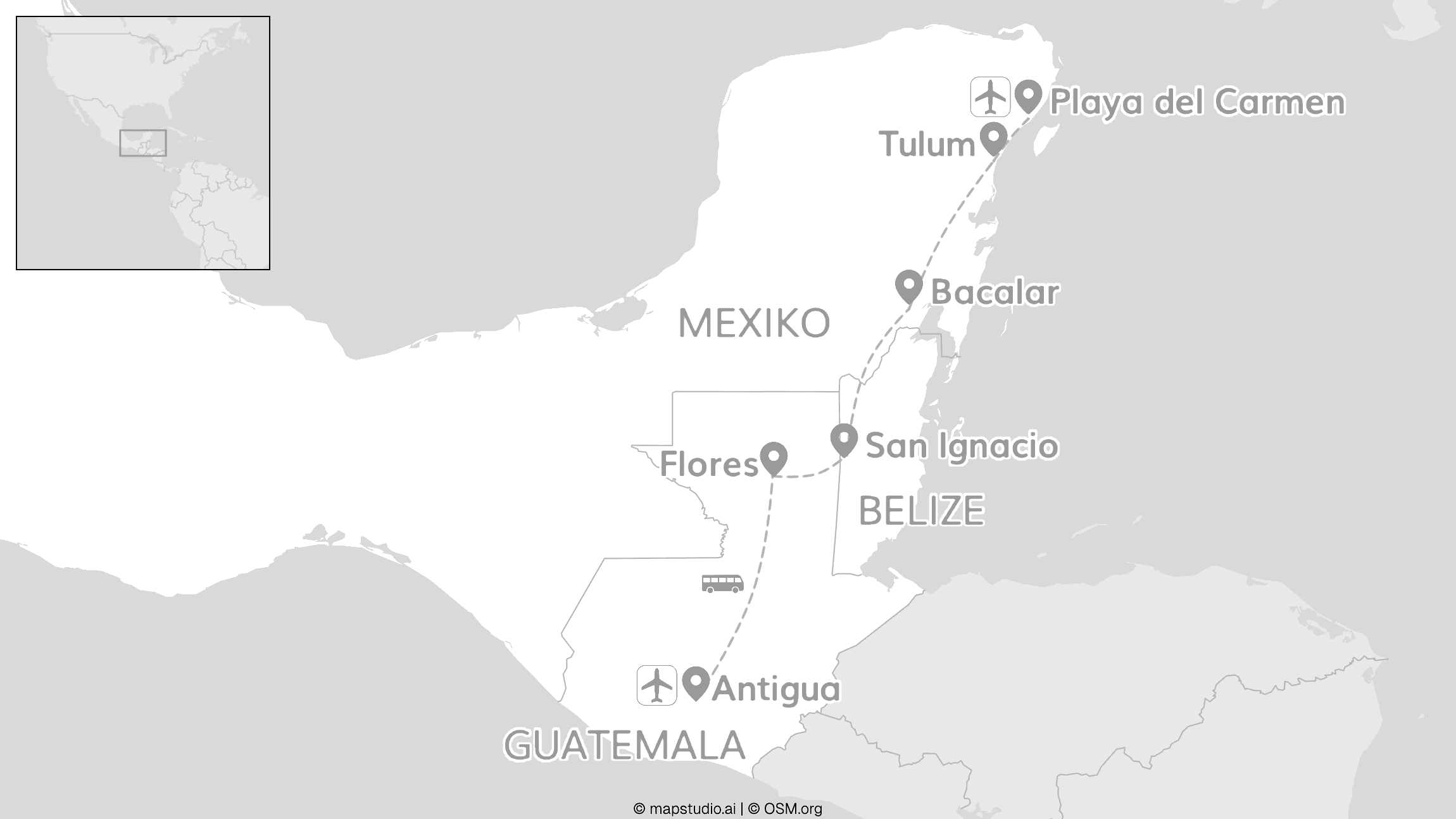 Guatemala, Belize & Mexiko: Jungle Adventure zu blauen Lagunen