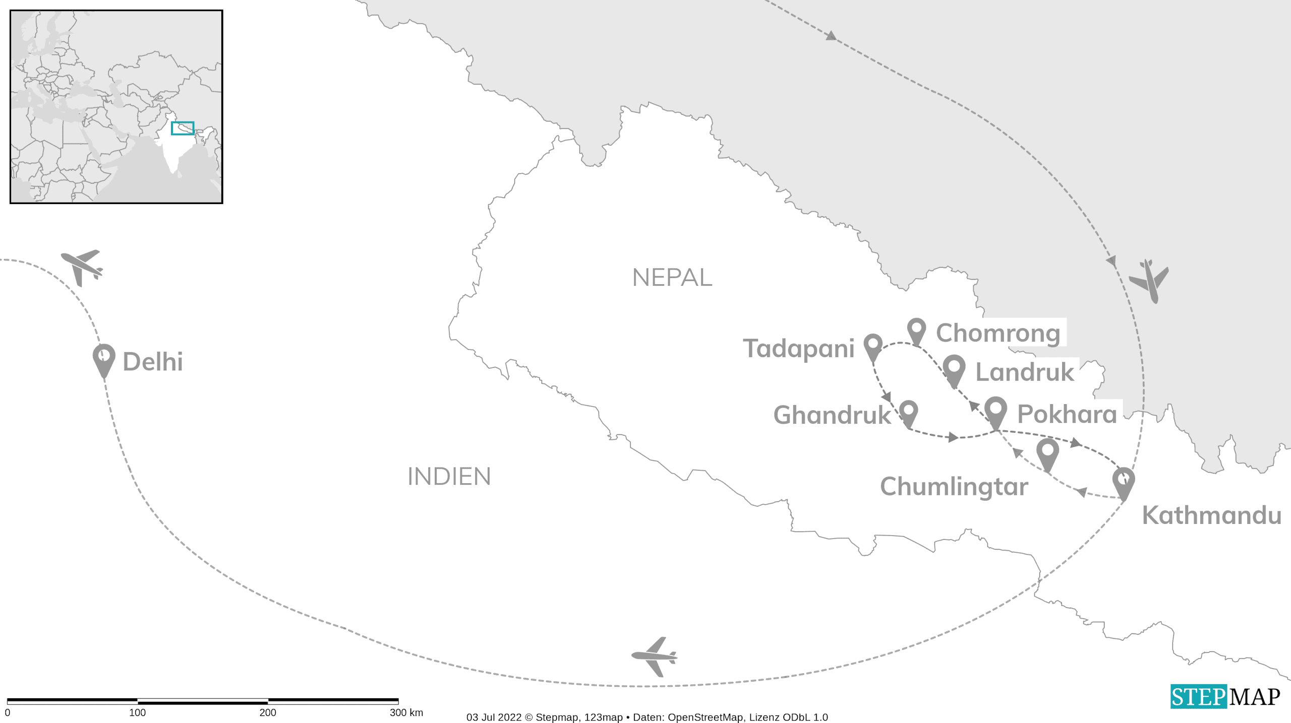 Nepal & Indien with friends: Vom Himalaya zum Taj Mahal