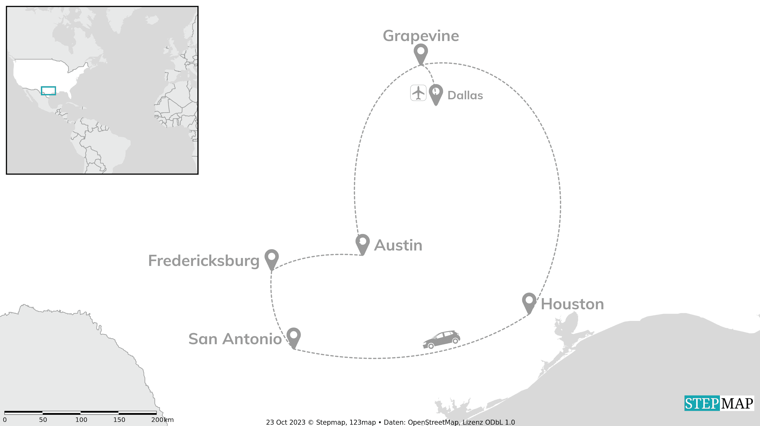 Explore Texas: Roadtrip zu Honky Tonks & Baumkronen