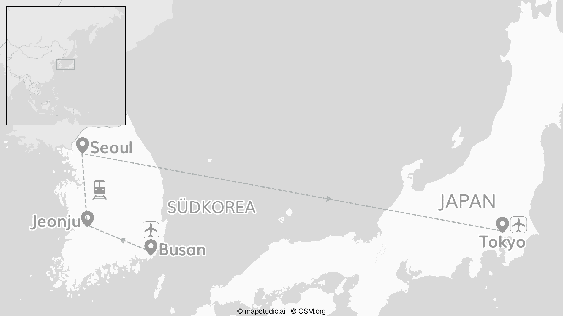 2 for 1 Südkorea & Tokyo: Bibimbap meets Big City Buzz