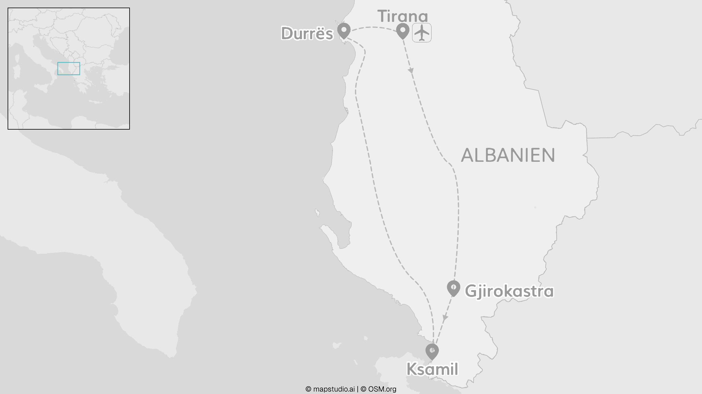 Albanien Abenteuer: Von Tirana bis zur Riviera